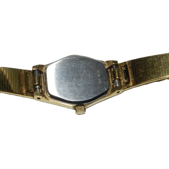 Vintage Wittnauer Ladies Gold Tone Wrist Watch W Diamond 16.5 mm - Picture 5 of 13